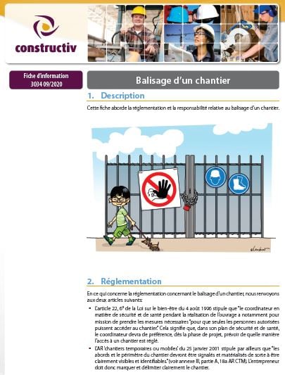 Clôture ouBalisage d'un chantier